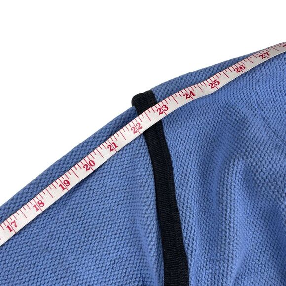 Vintage 70s Vanity Fair Robe Blue Gray Long House Coat Nightgown Full Zip Large - Picture 11 of 11